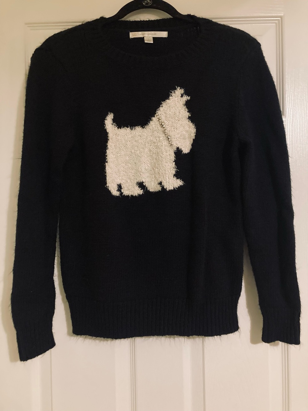 Lauren Conrad Scottie Dog Crewneck Sweater